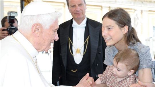 Z papieżem Benedyktem XVI