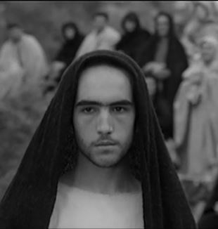 Enrique Irazoqui w roli Jezusa w „Ewangelii według Mateusza” Pierra Paolo Pasoliniego (1964)