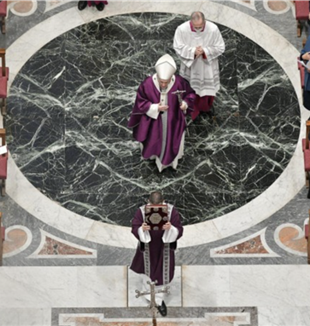 Papież Franciszek na mszy św. w Środę Popielcową