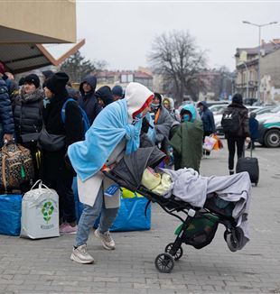 Ukraińscy uchodźcy na dworcu w Przemyślu (fot.: © Hesther Ng / ZUMA Press / ANSA