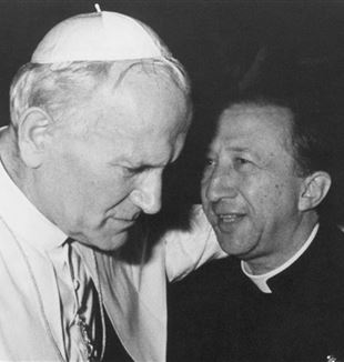  Jan Paweł II i ks. Giussani w 1981 r. w Castel Gandolfo