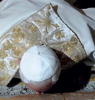 Jerozolima, 15 maja 2009. Podczas modlitwy przy Świętym Grobie ©Catholic Press Photo