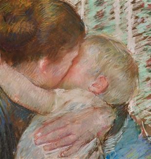 Mary Cassatt, "Mother and child" (The goodnight hug)