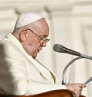 Papież Franciszek na audiencji 22 listopada (Vatican Media/Catholic Press Photo)