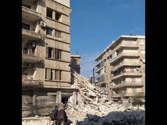 Aleppo, 8 lutego 2023 roku. Dwa dni po trzęsieniu ziemi