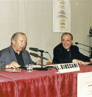 Ksiądz Giussani z kardynałem Paulem Josefem Cordesem (Nicola Costanzi/Bractwo CL)