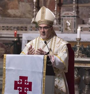 Kardynał Pierbattista Pizzaballa, łaciński patriarcha Jerozolimy (fot. Ansa/Vatican Media)