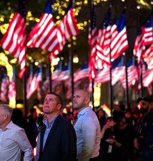 Oczekiwanie na wyniki wyborów w Nowym Jorku (Ansa/Michael Nigro/Pacific Press via ZUMA Press Wire)