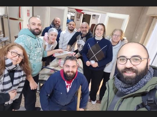 Zespół kuchenny pierwszego dnia bombardowań