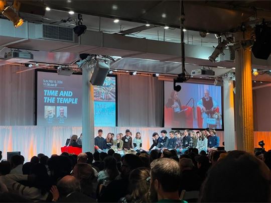 „Time and the Temple” - spotkanie z o. Leporim I młodzieżą z GS z Atchison w stanie Kansas