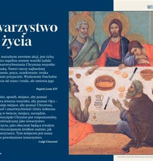 Duccio di Buoninsegna (ok. 1260–1318), Maestà (rewers), Ostatnia Wieczerza. Museo dell’Opera della Metropolitana, Siena, Włochy. Fot.: © Artefact/Alamy